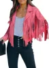 Dolly Faux Suede Fringe Jacket sold by Daily Chic