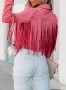 Dolly Faux Suede Fringe Jacket sold by Daily Chic