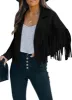 Dolly Faux Suede Fringe Jacket sold by Daily Chic