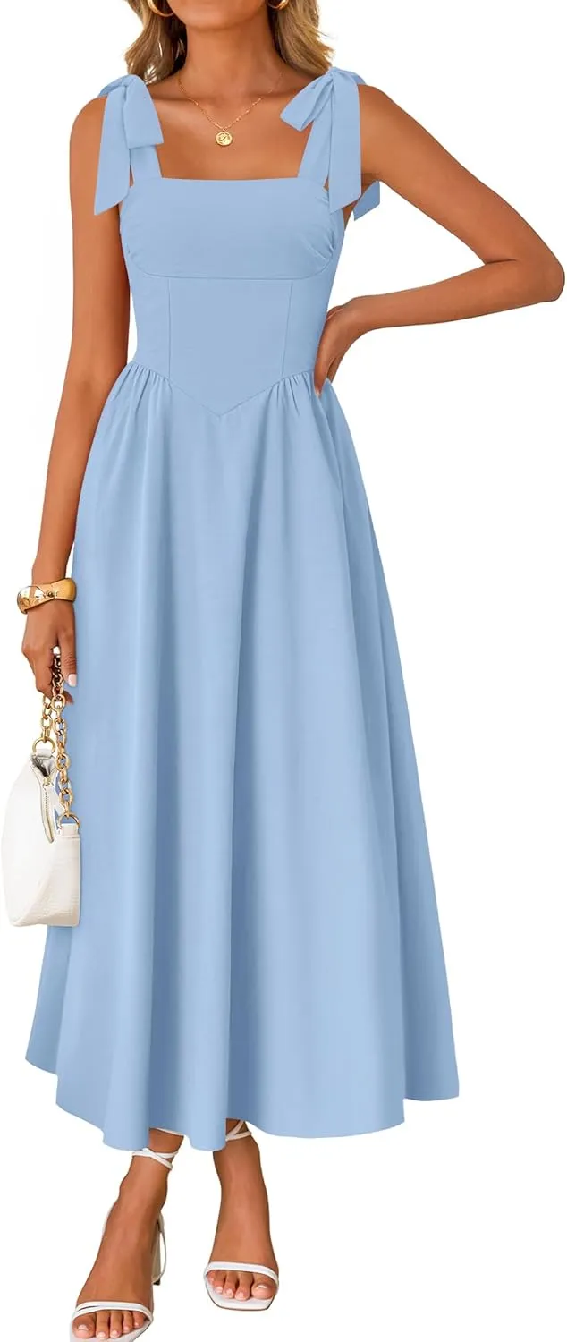 Meadow Muse Tie-Shoulder Maxi Dress sold by Daily Chic product image thumbnail 2