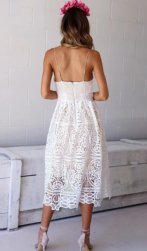 Gia White Lace Dress sold by Daily Chic product image thumbnail 4