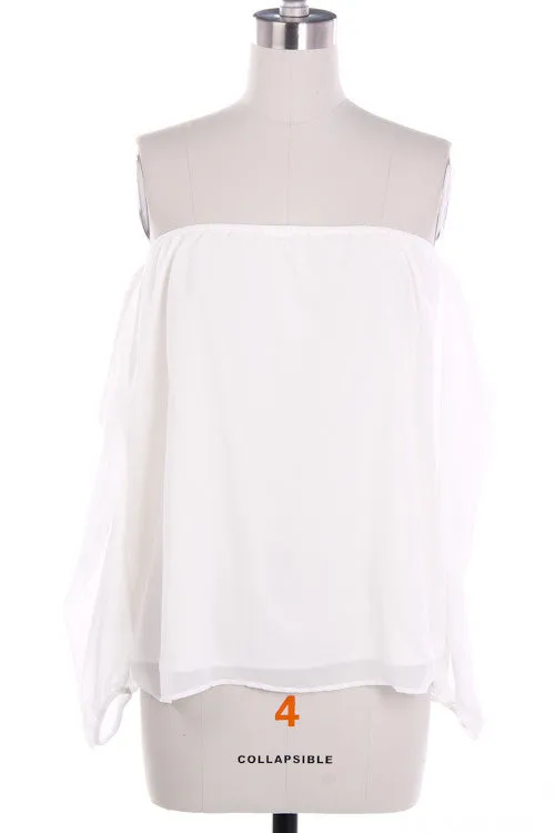 Wisteria Lane Off the Shoulder Blouse - Ivory sold by Daily Chic product image thumbnail 4