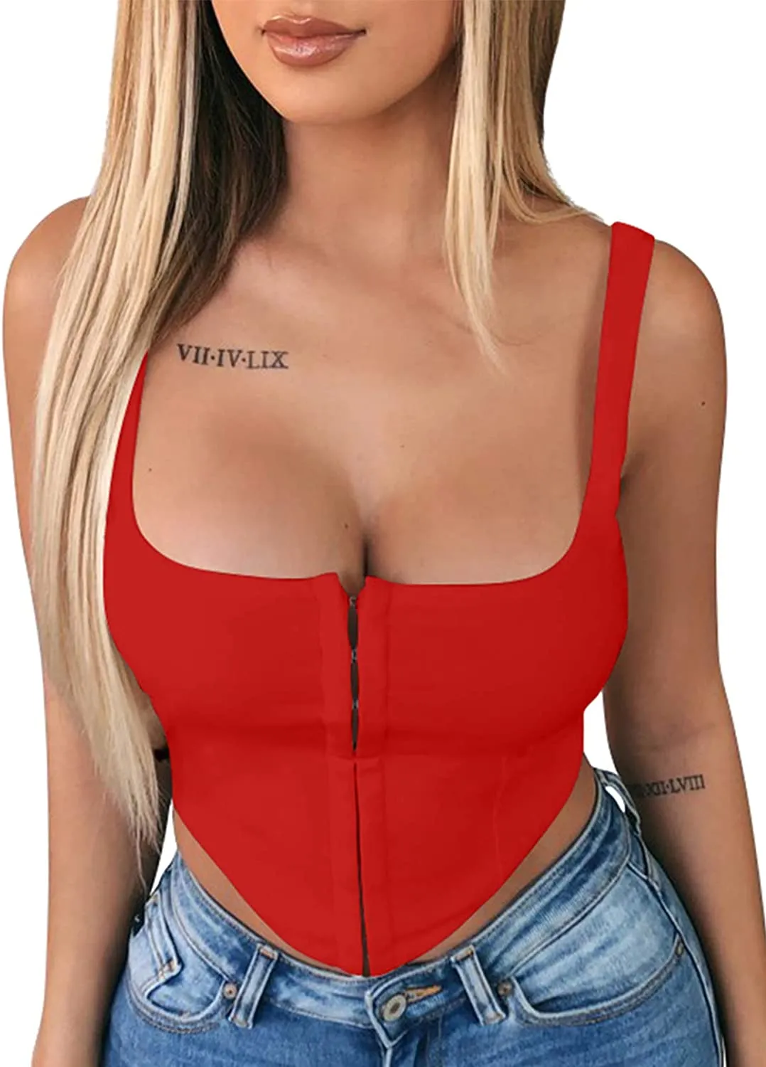Amor Corset Tank Top sold by Daily Chic product image thumbnail 5