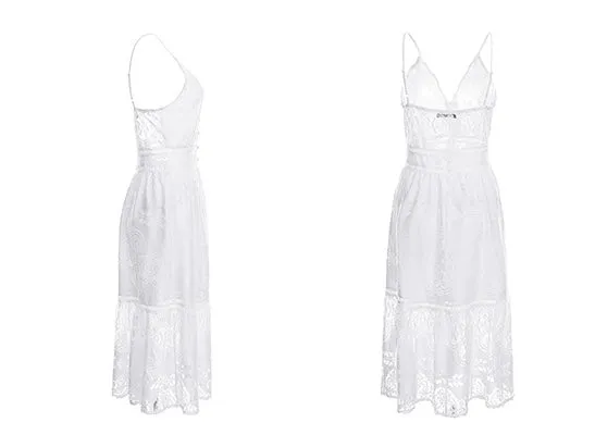 Sophie Lace Dress - White or Blush sold by Daily Chic product image thumbnail 5