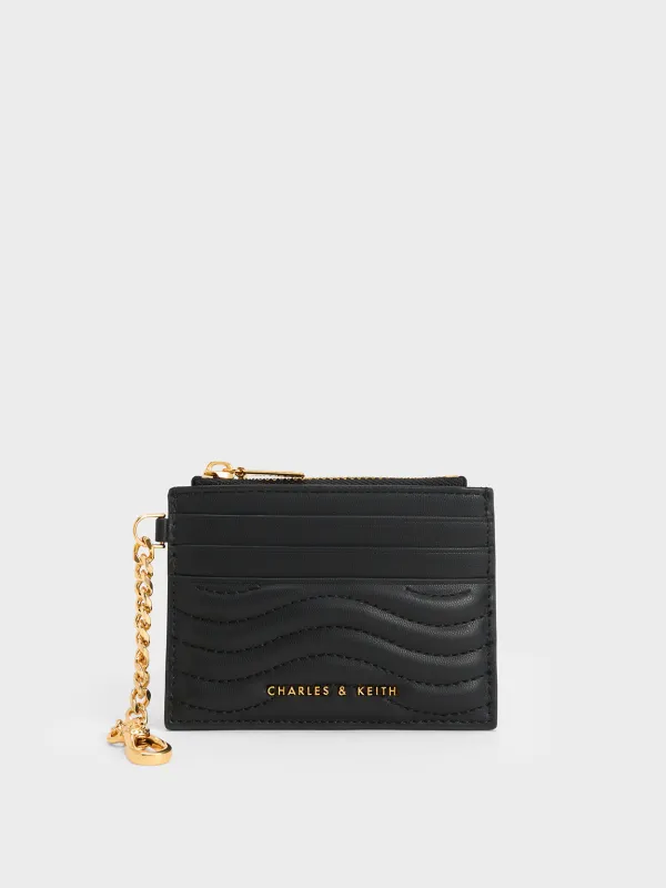 Charles & Keith - Aubrielle Wavy-Stitch Card Holder made by Charles & Keith