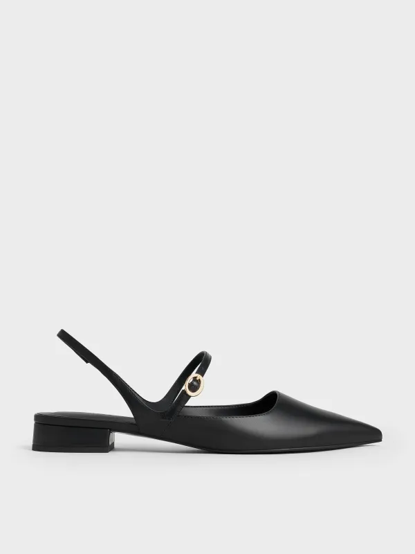 Charles & Keith - Roxane Slingback Mary Jane Flats sold by Charles & Keith