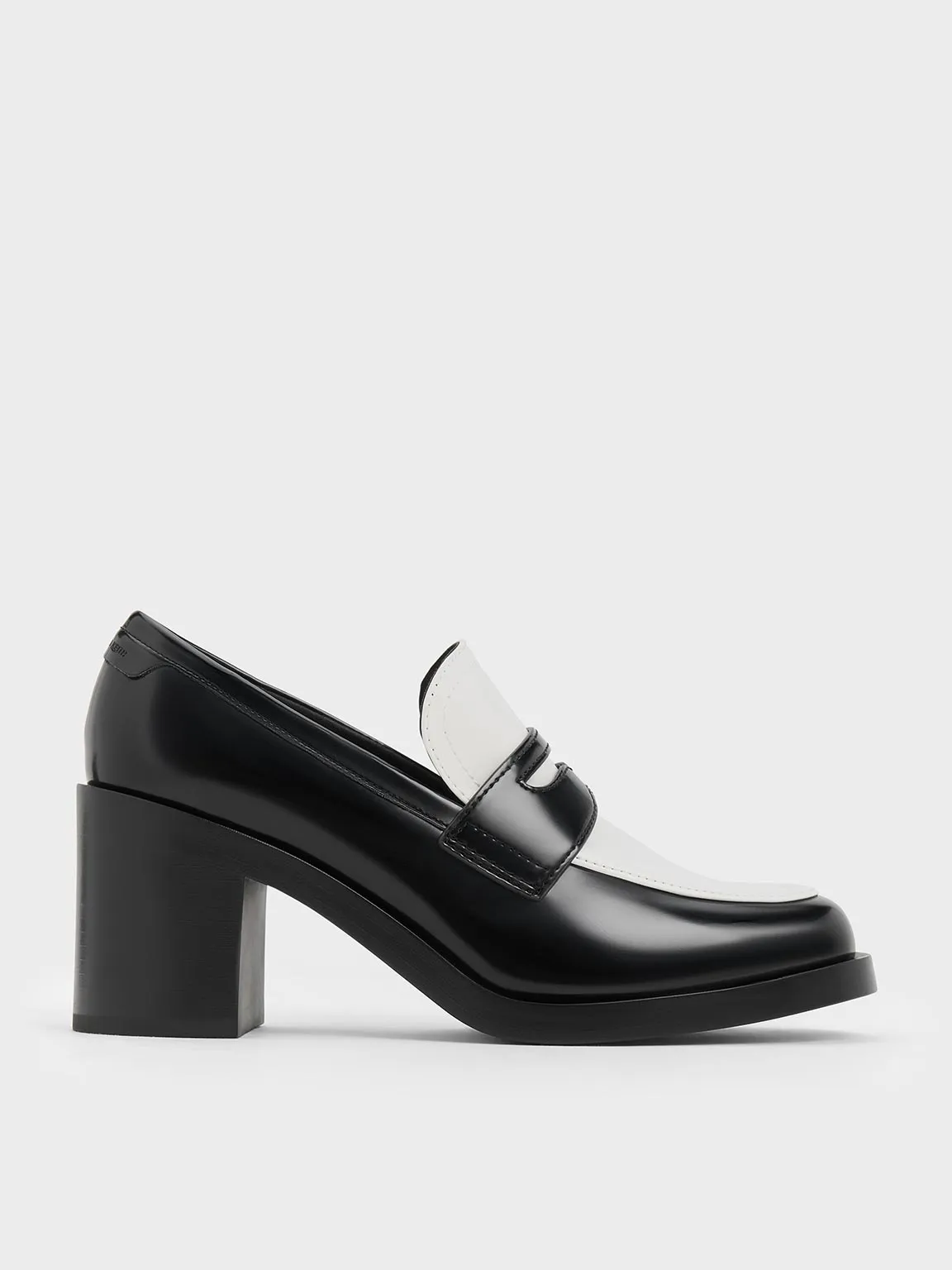 Charles & Keith - Penny Loafer Block-Heel Pumps sold by Charles & Keith