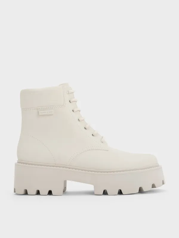 CHARLES & KEITH - Ripley Ridged-Sole Ankle Boots made by Charles & Keith