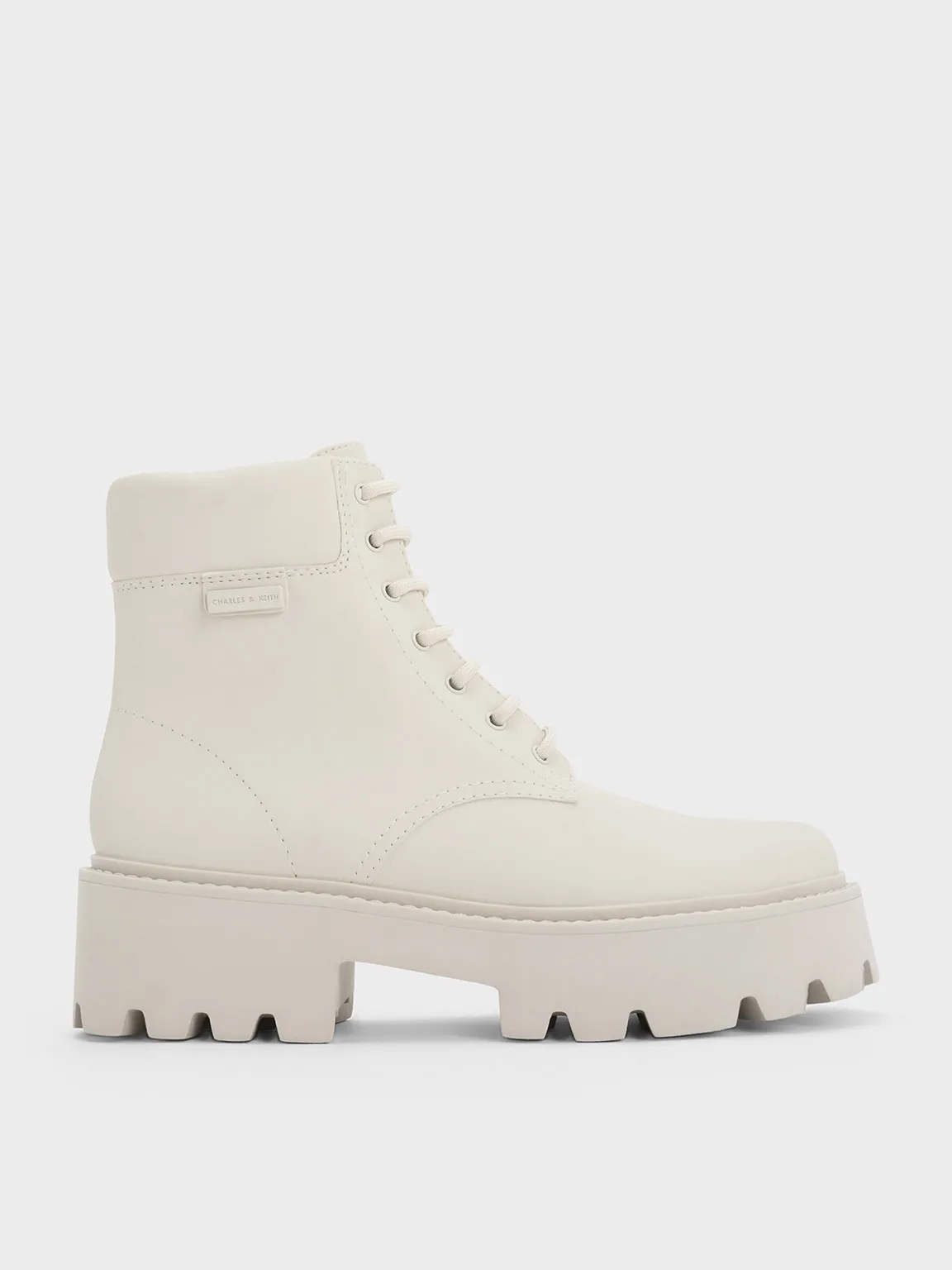 CHARLES & KEITH - Ripley Ridged-Sole Ankle Boots sold by Charles & Keith
