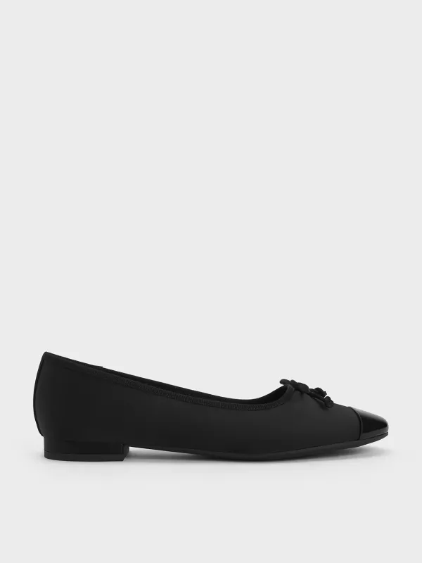 Charles & Keith - Glennis Recycled Polyester Bow Ballet Flats sold by Charles & Keith
