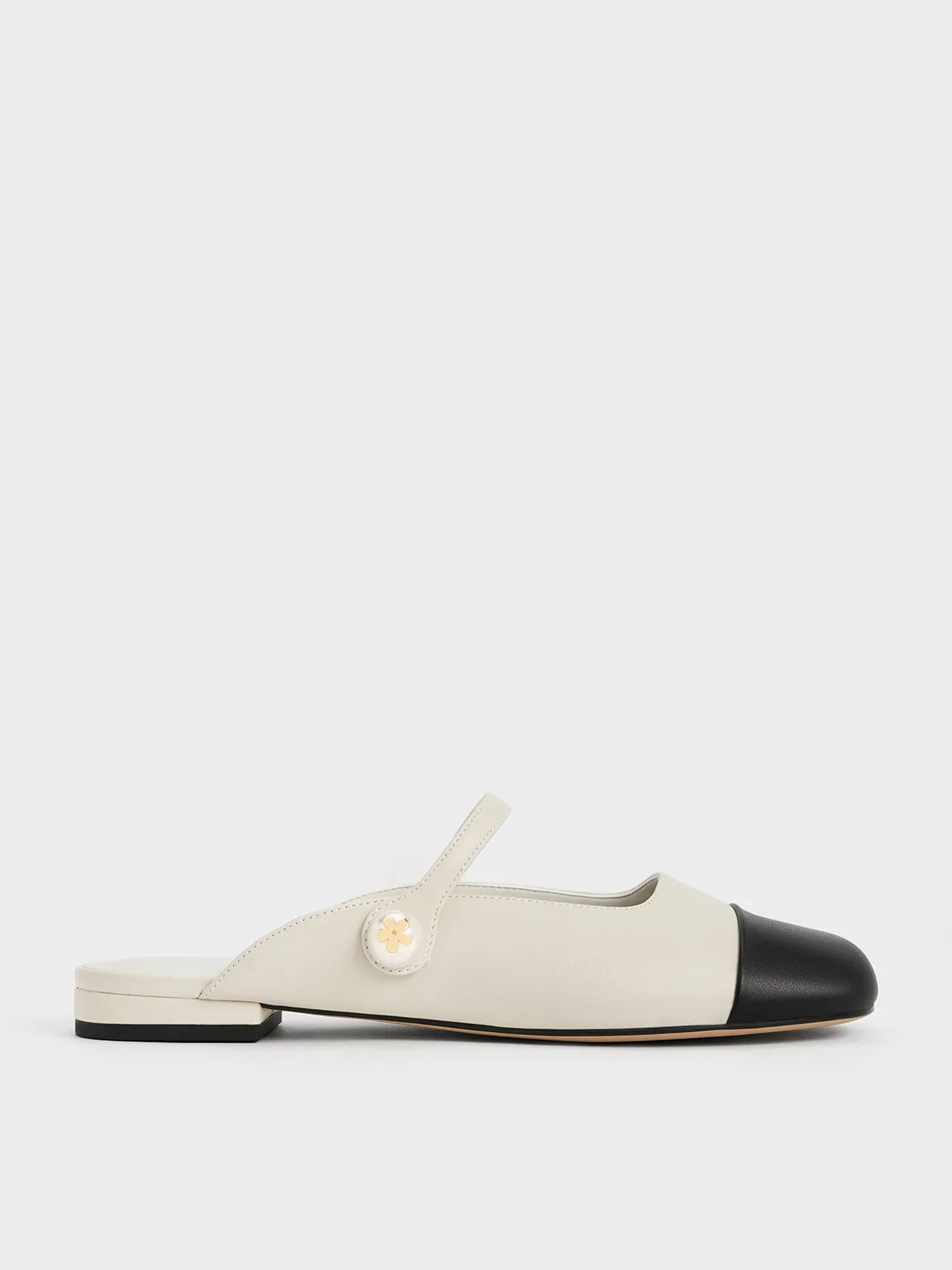 Charles & Keith - Aeryn Pearl Embellished Flat Mules sold by Charles & Keith