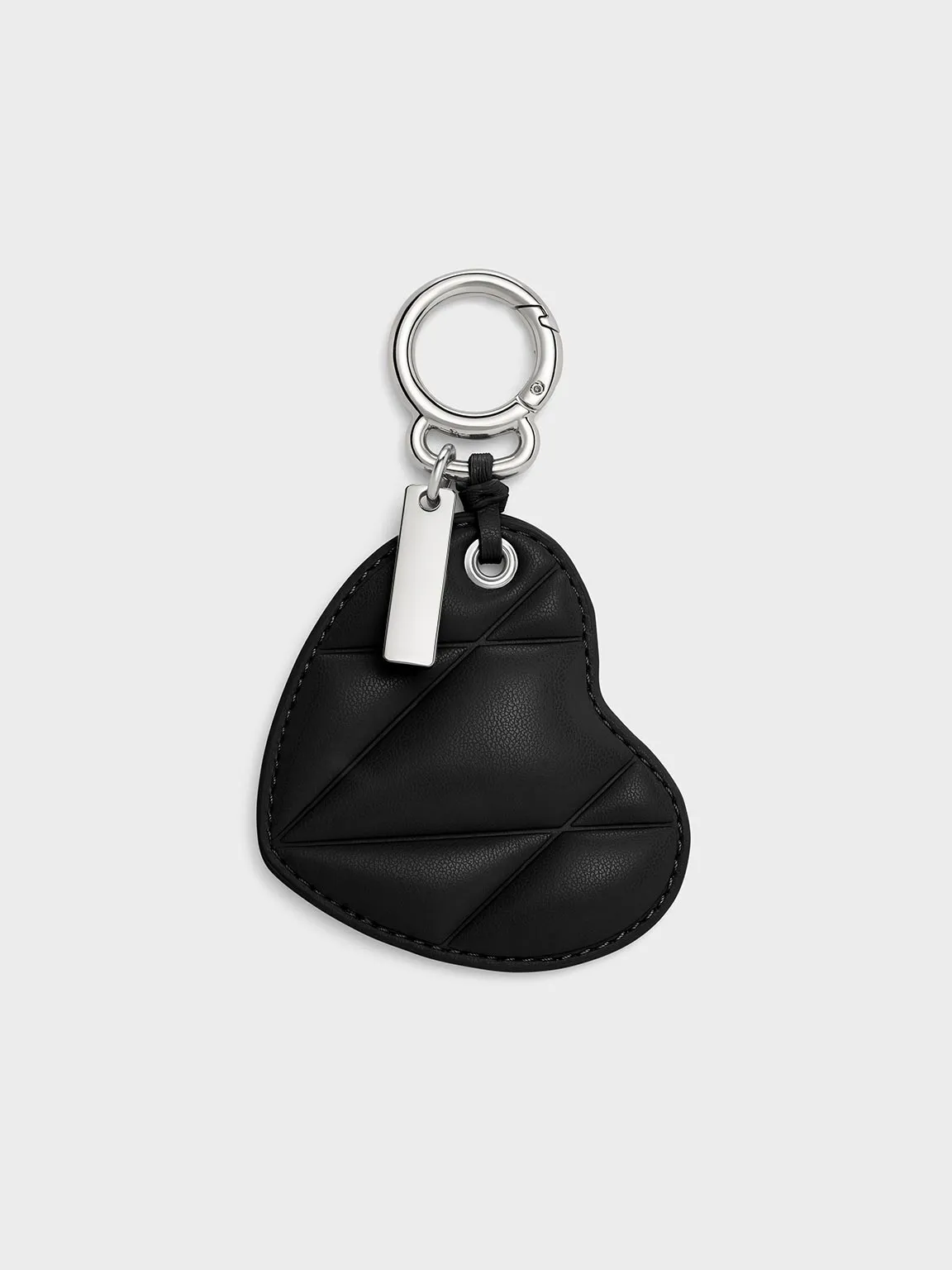 Charles & Keith - Heart Quilted Mirror Charm sold by Charles & Keith