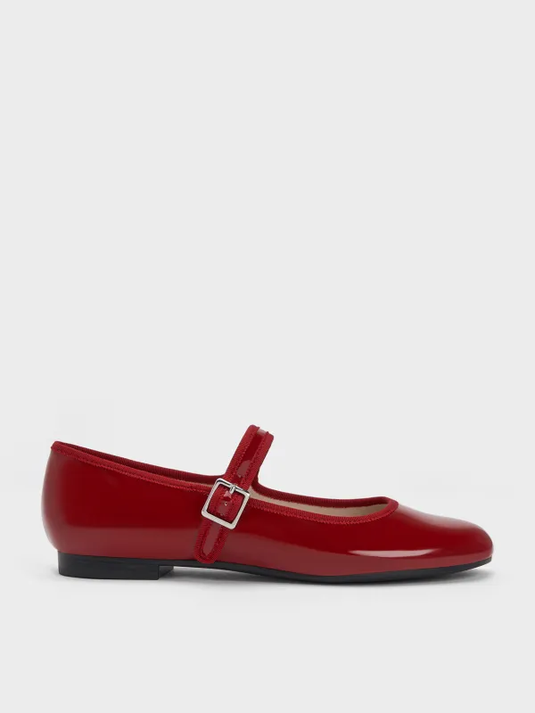 Charles & Keith - Carmel Patent Buckled Mary Jane Flats sold by Charles & Keith