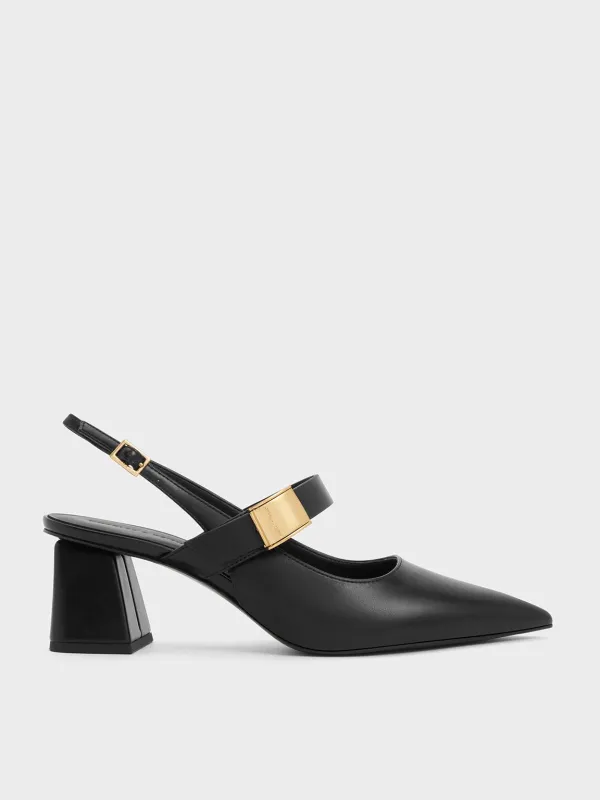 Charles & Keith - Yvette Mary Jane Slingback Pumps sold by Charles & Keith