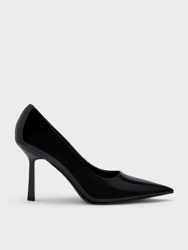 Charles & Keith - Patent Pointed-Toe Pumps sold by Charles & Keith