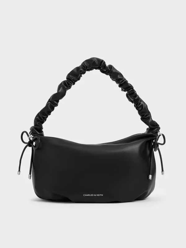 Charles & Keith - Maisy Ruched-Handle Hobo Bag sold by Charles & Keith