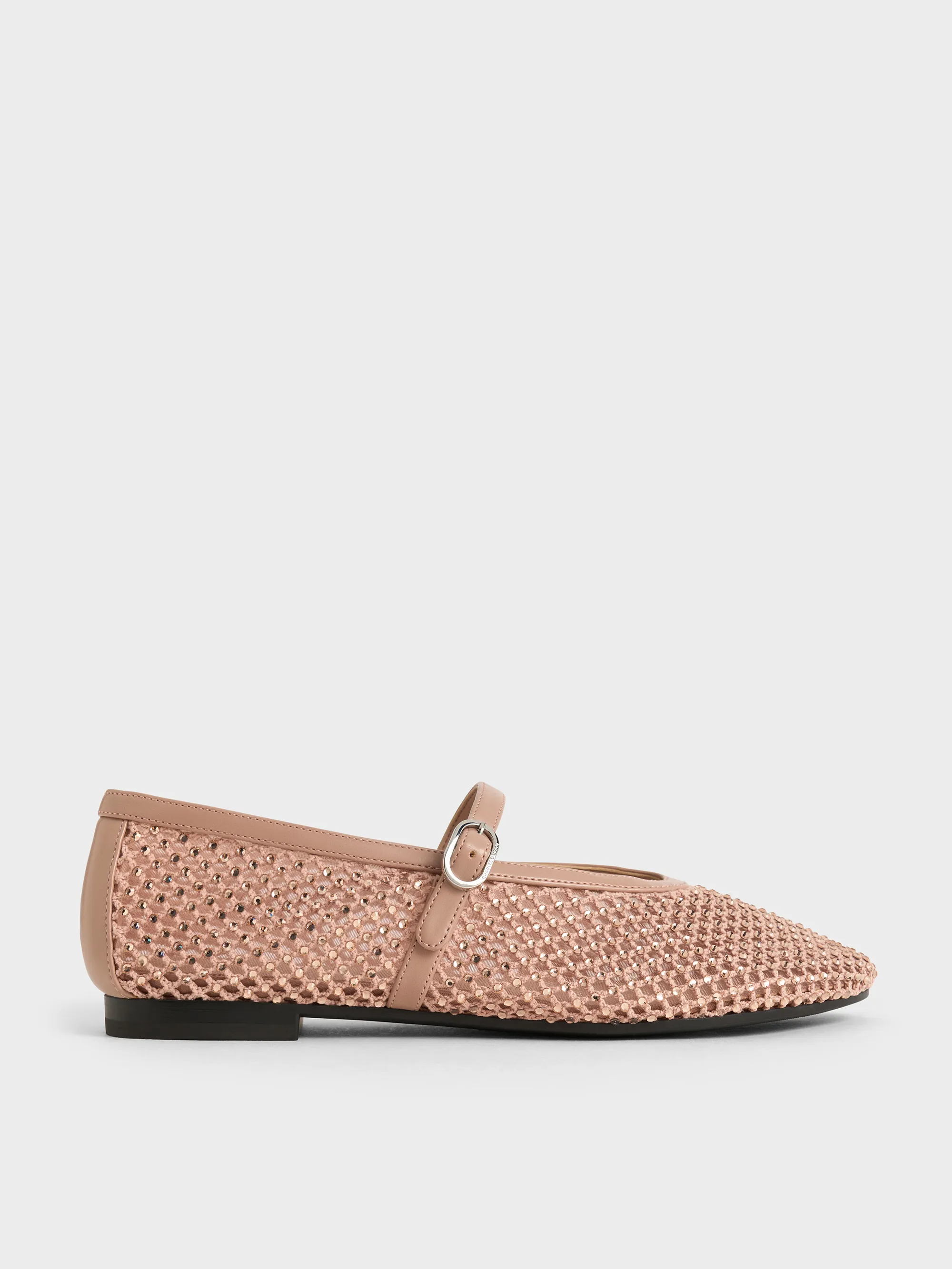 Charles & Keith - Maggie Mesh Crystal-Embellished Mary Janes sold by Charles & Keith