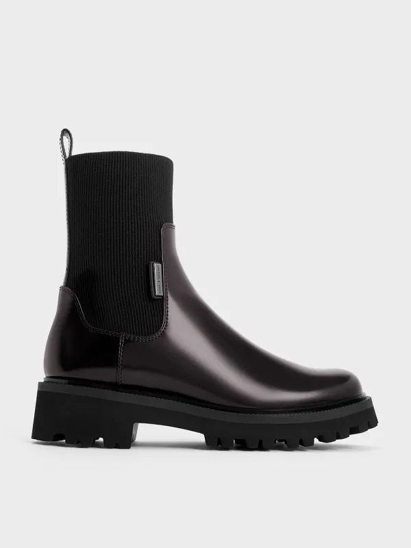 Charles & Keith - Remy Ridged-Sole Chelsea Boots sold by Charles & Keith