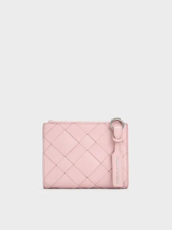 Charles & Keith - Ivette Woven Top-Zip Small Wallet sold by Charles & Keith