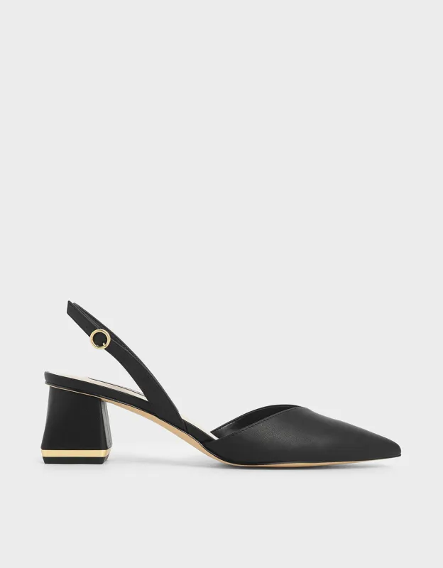 Charles & Keith - Katarina Trapeze Heel Slingback Pumps sold by Charles & Keith