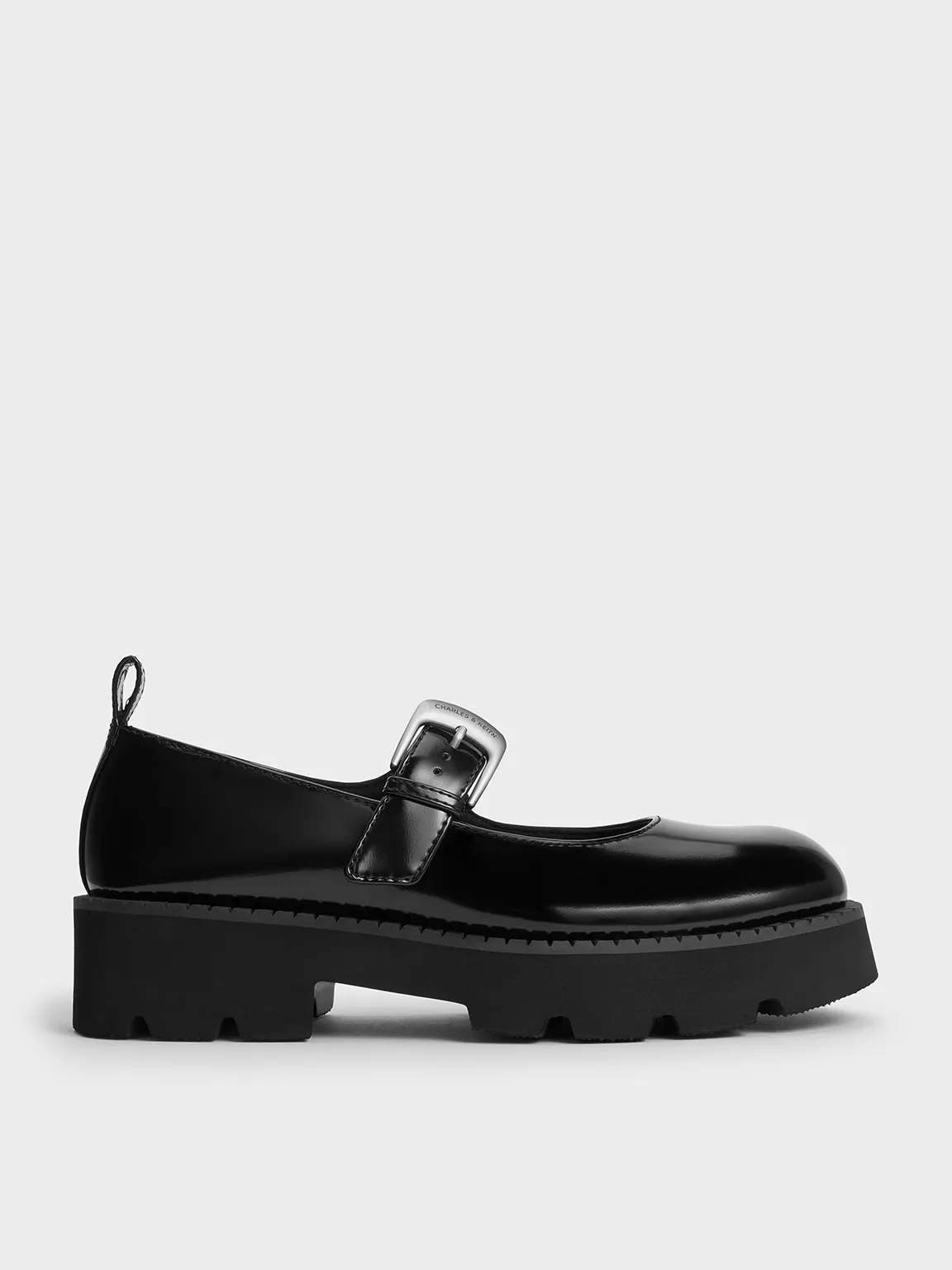 Charles & Keith - Buckled Ridged-Sole Chunky Mary Janes sold by Charles & Keith