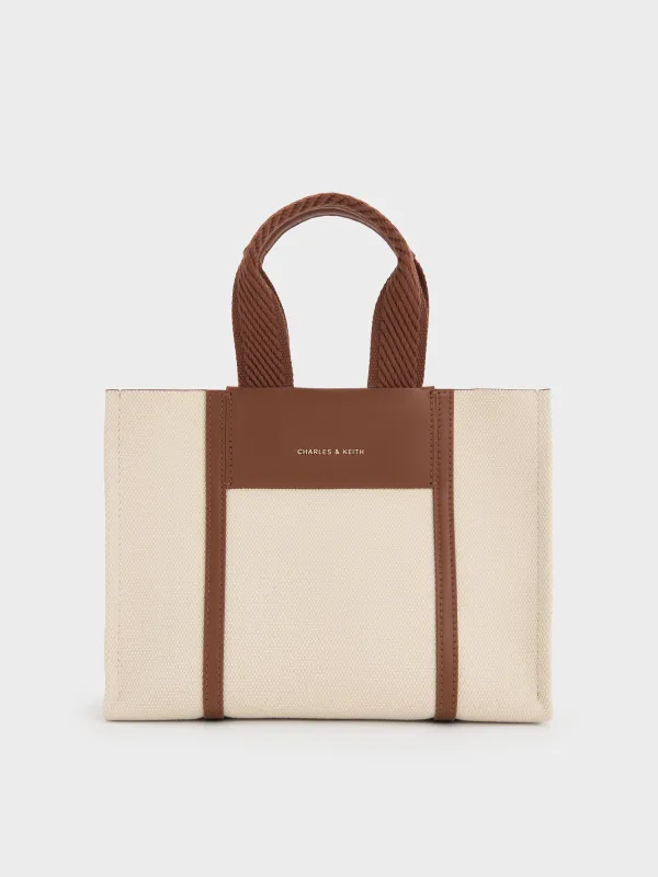 Charles & Keith - Mini Shalia Canvas Tote Bag sold by Charles & Keith