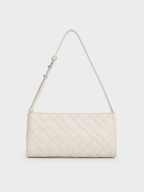 Charles & Keith - Ivette Woven Elongated Shoulder Bag sold by Charles & Keith