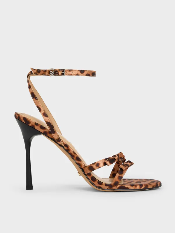 Charles & Keith - Jessy Bow Ankle-Strap Stiletto-Heel Sandals sold by Charles & Keith