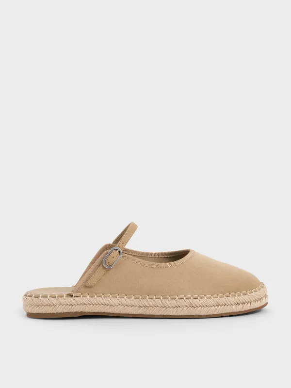 Charles & Keith - Bernadine Faux Suede Espadrille Mules sold by Charles & Keith