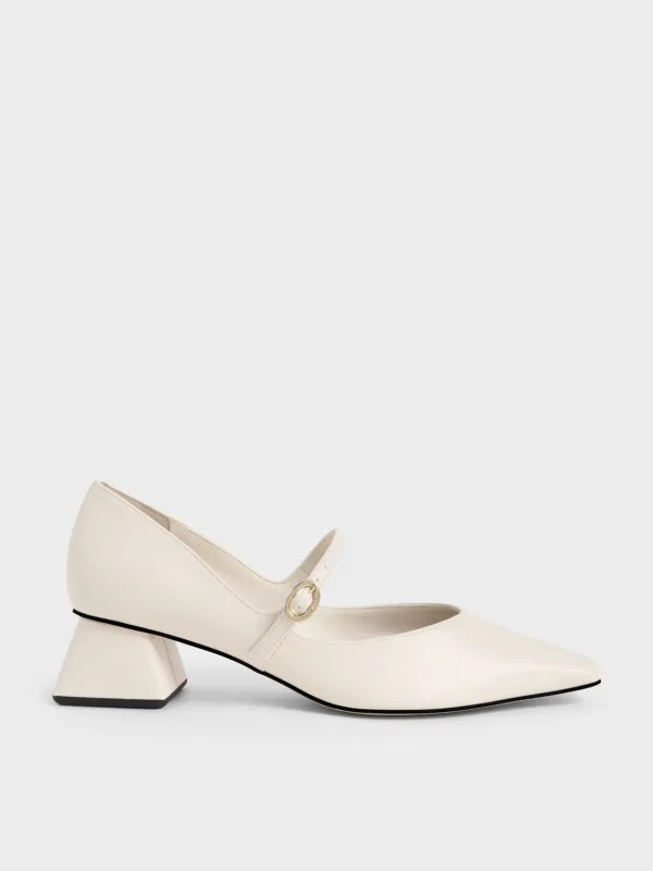 Charles & Keith - Roxane Square-Toe Mary Janes sold by Charles & Keith