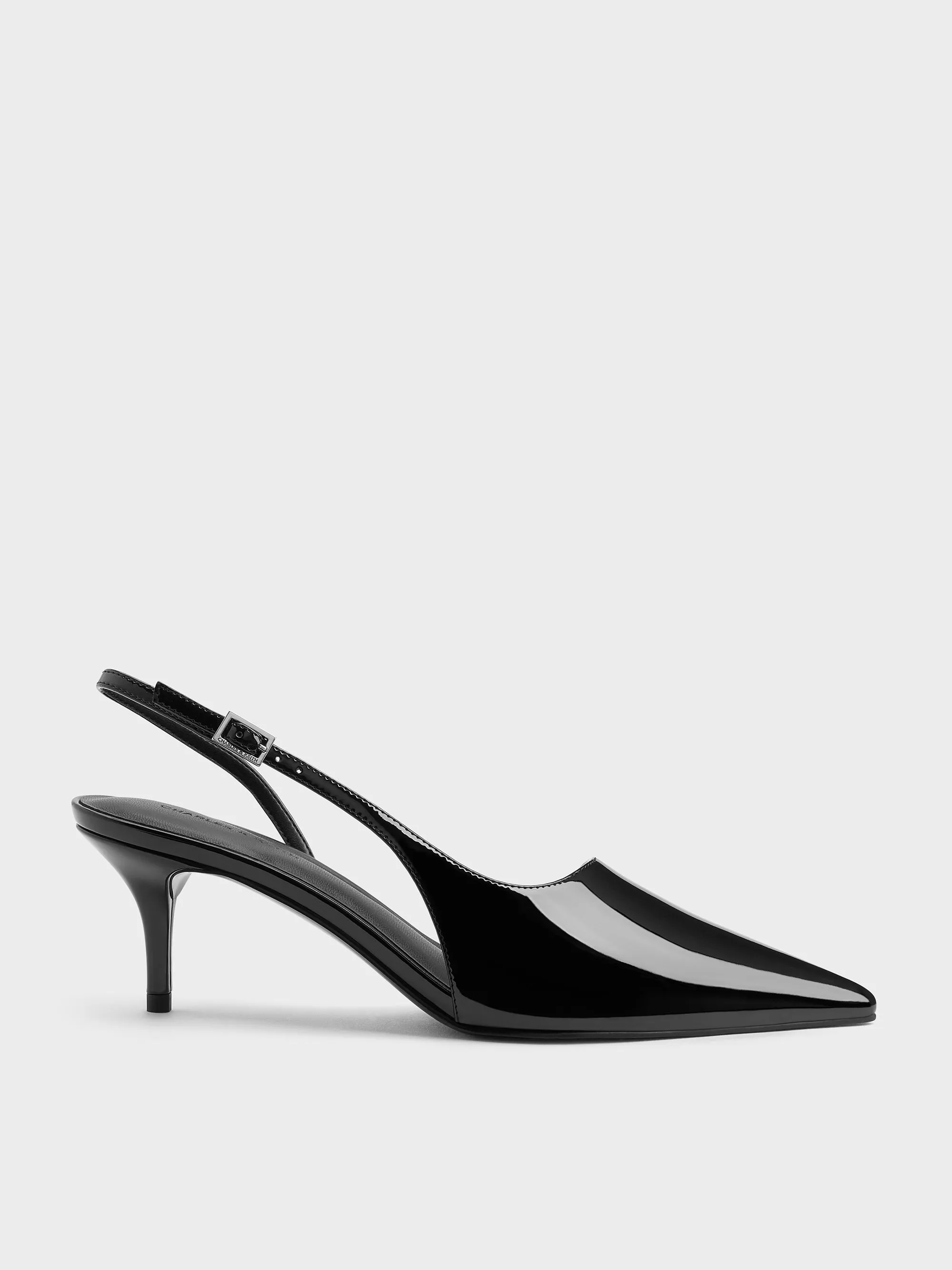 Charles & Keith - Patent Pointed Slingback Pumps sold by Charles & Keith