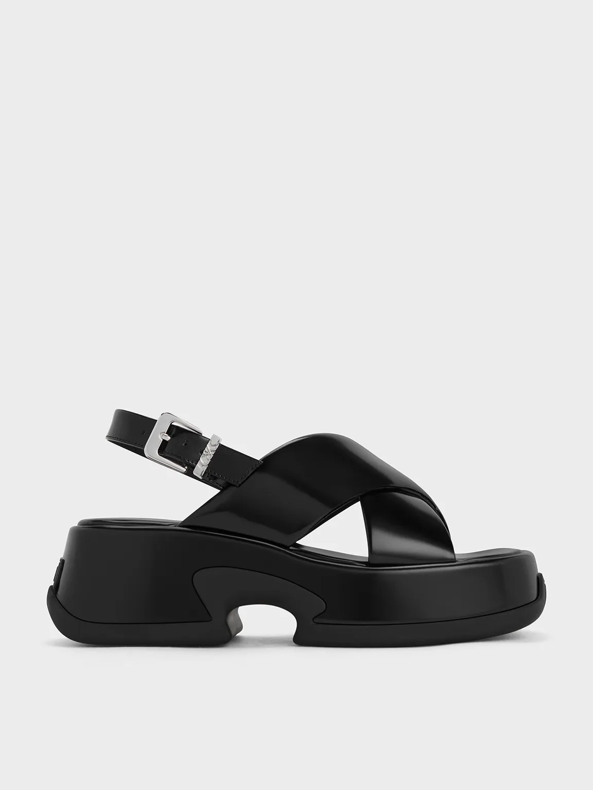 Charles & Keith - Caria Leather Platform Sandals sold by Charles & Keith
