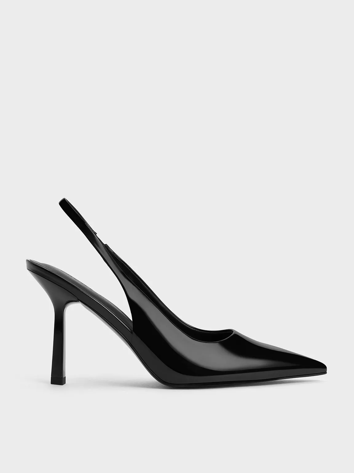 Charles & Keith - Patent Pointed-Toe Slingback Pumps sold by Charles & Keith