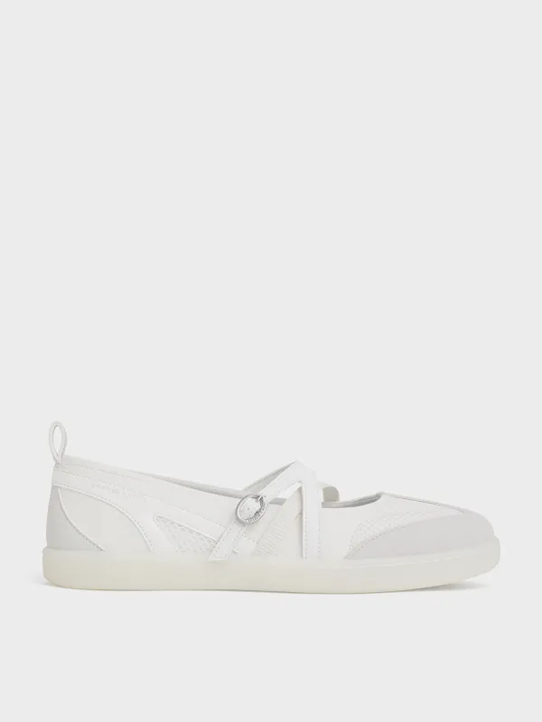 Charles & Keith - Tiggy Mesh Two-Tone Ballet Sneakers sold by Charles & Keith