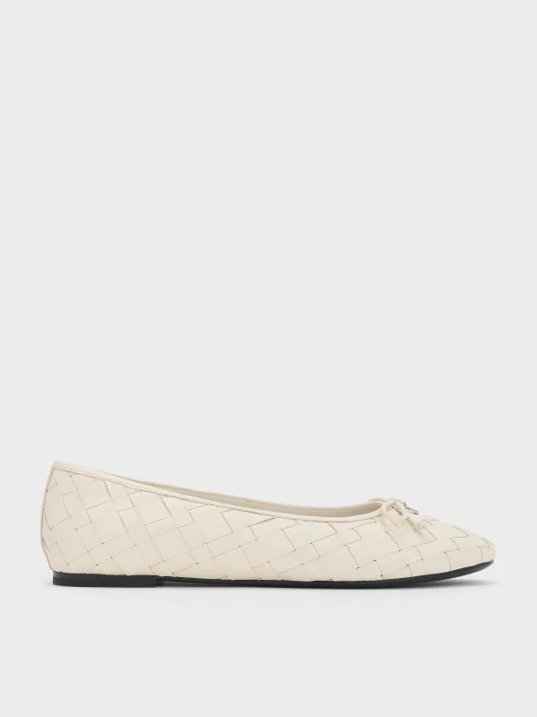 Charles & Keith - Ivette Woven Bow Ballet Flats sold by Charles & Keith