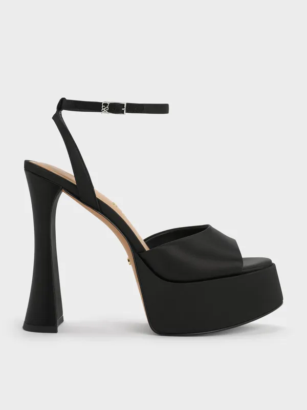 Charles & Keith - Michelle Recycled Polyester Platform Sandals sold by Charles & Keith