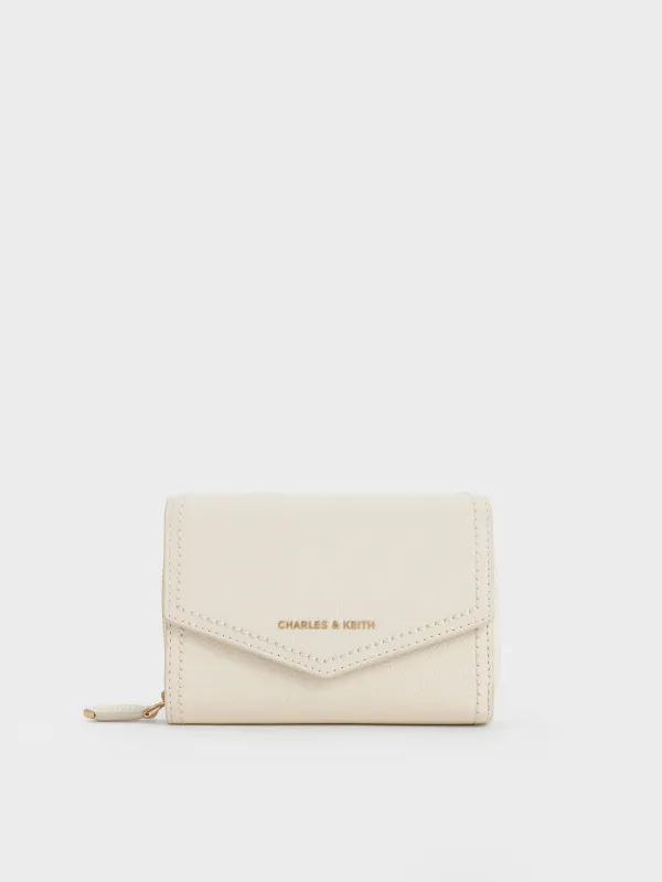Charles & Keith - Stitch Trim Envelope Wallet sold by Charles & Keith