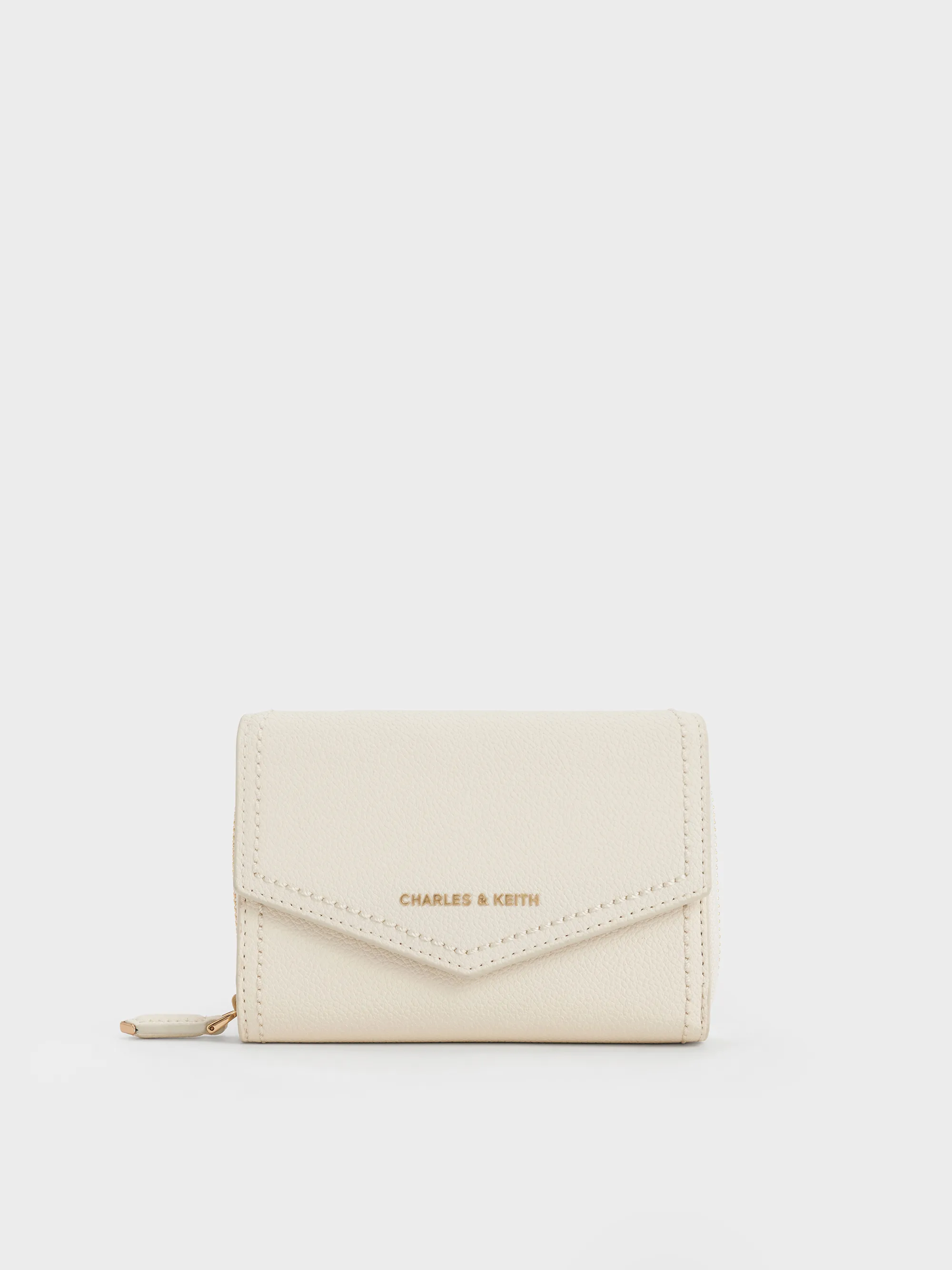 Charles & Keith - Stitch Trim Envelope Wallet sold by Charles & Keith