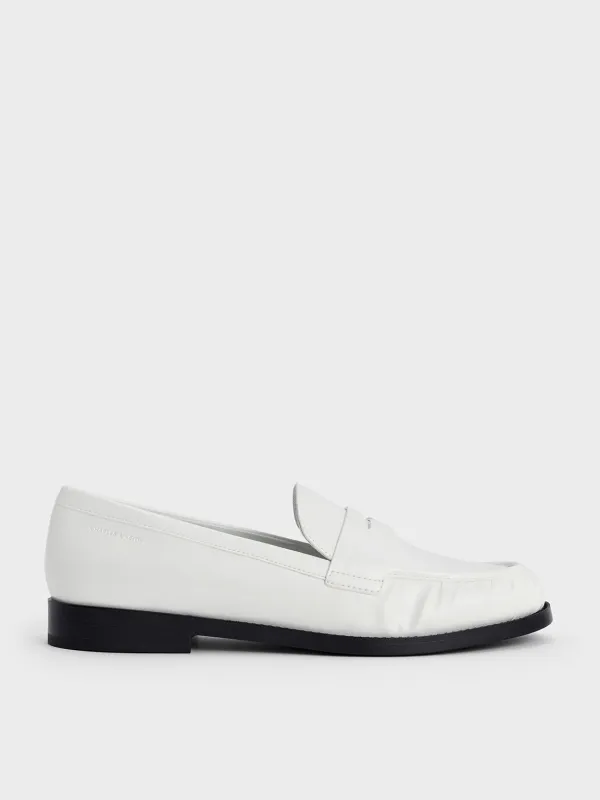 Charles & Keith - Ruched Penny Loafers sold by Charles & Keith