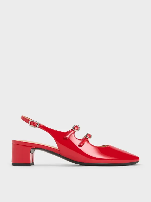 Charles & Keith - Clementine Double-Strap Slingback Mary Jane Pumps sold by Charles & Keith