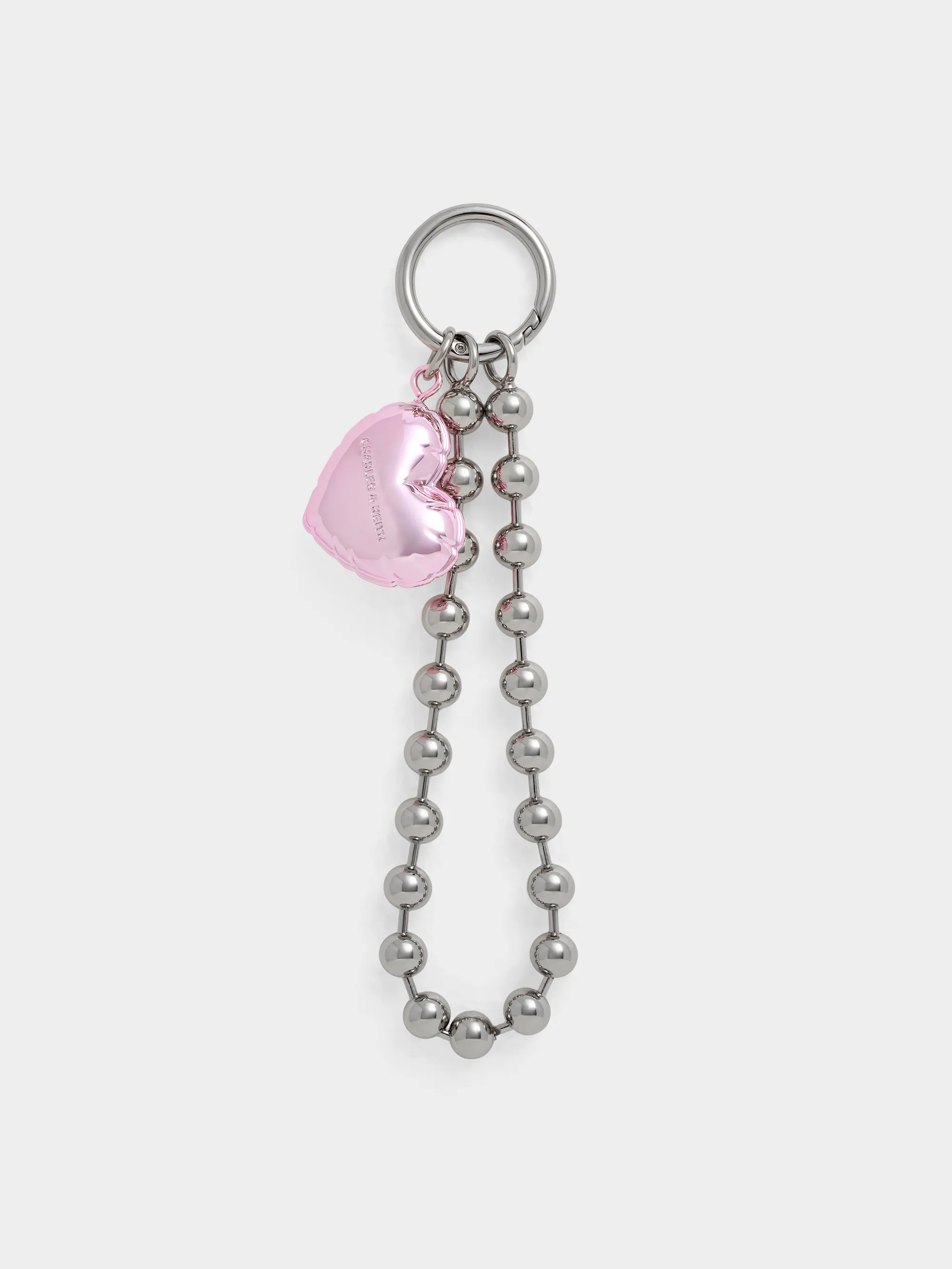 Charles & Keith - Metallic Heart Beaded Charm sold by Charles & Keith
