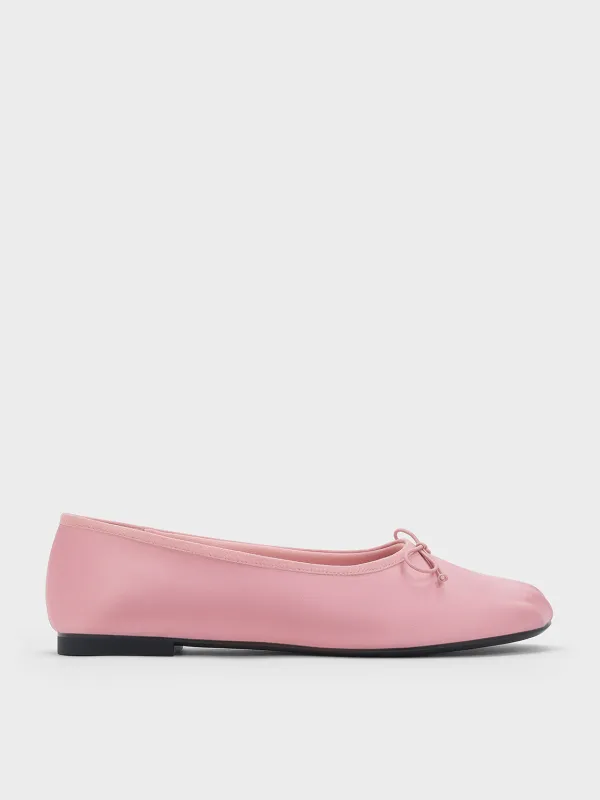 Charles & Keith - Satin Bow Ballet Flats sold by Charles & Keith