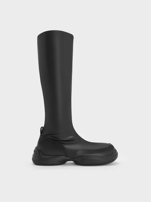 Charles & Keith - Casey Side-Zip Knee-High Boots sold by Charles & Keith