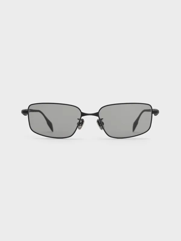 Charles & Keith - Celestia Metal-Rim Tinted Rectangular Sunglasses sold by Charles & Keith