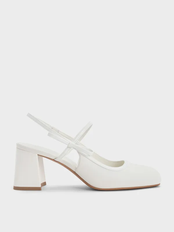Charles & Keith - Bow Slingback Mary Jane Pumps sold by Charles & Keith