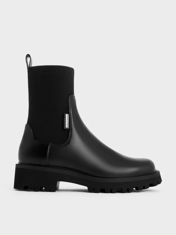 Charles & Keith - Remy Ridged-Sole Chelsea Boots sold by Charles & Keith