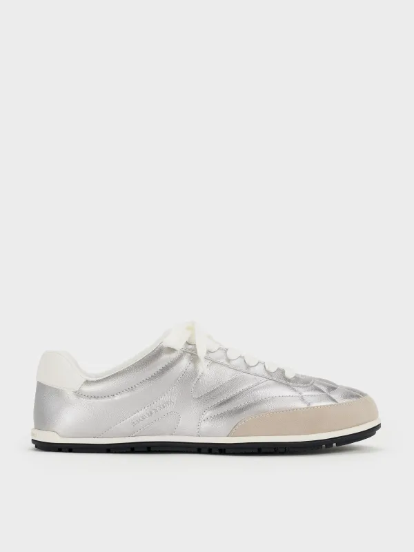 Charles & Keith - Metallic Low-Top Sneakers sold by Charles & Keith