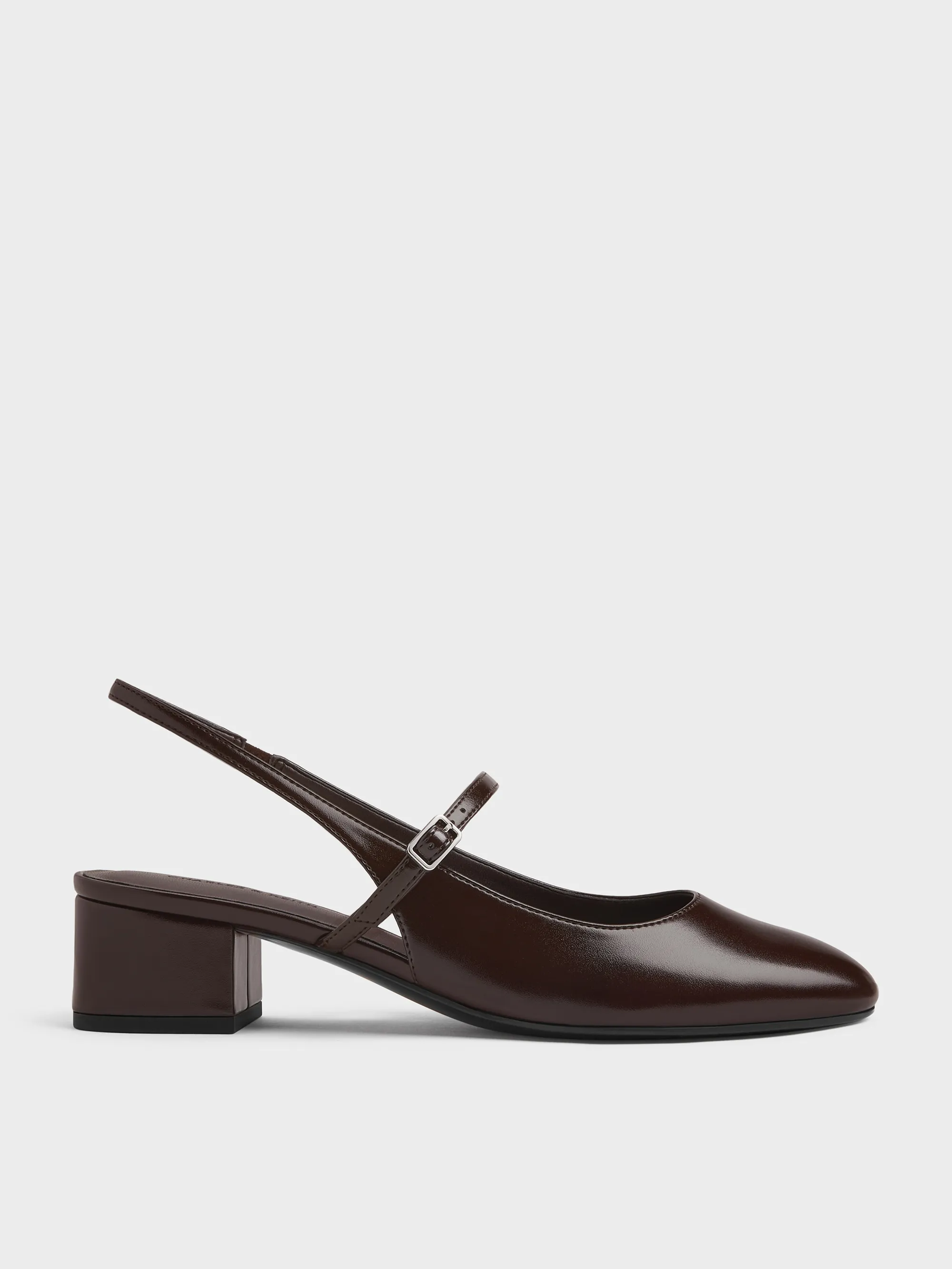 Charles & Keith - Block-Heel Slingback Mary Jane Pumps sold by Charles & Keith