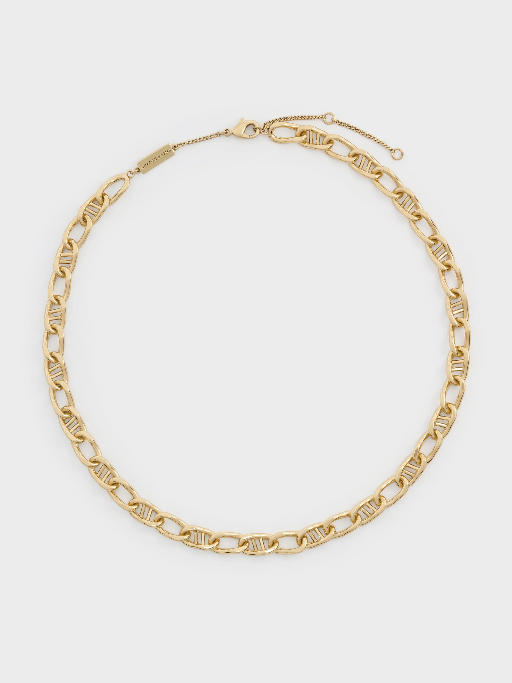 CHARLES & KEITH - Nyra Mixed-Link Chain Necklace sold by Charles & Keith