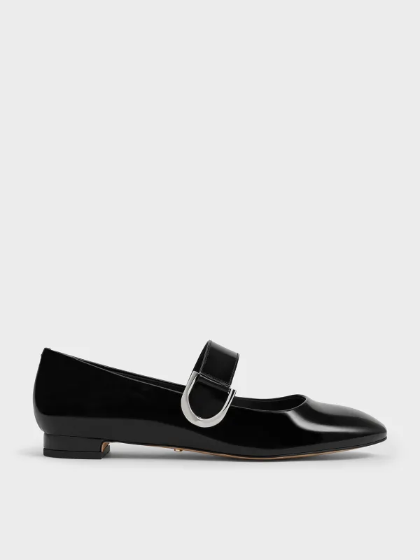 Charles & Keith - Gabine Leather Mary Janes sold by Charles & Keith